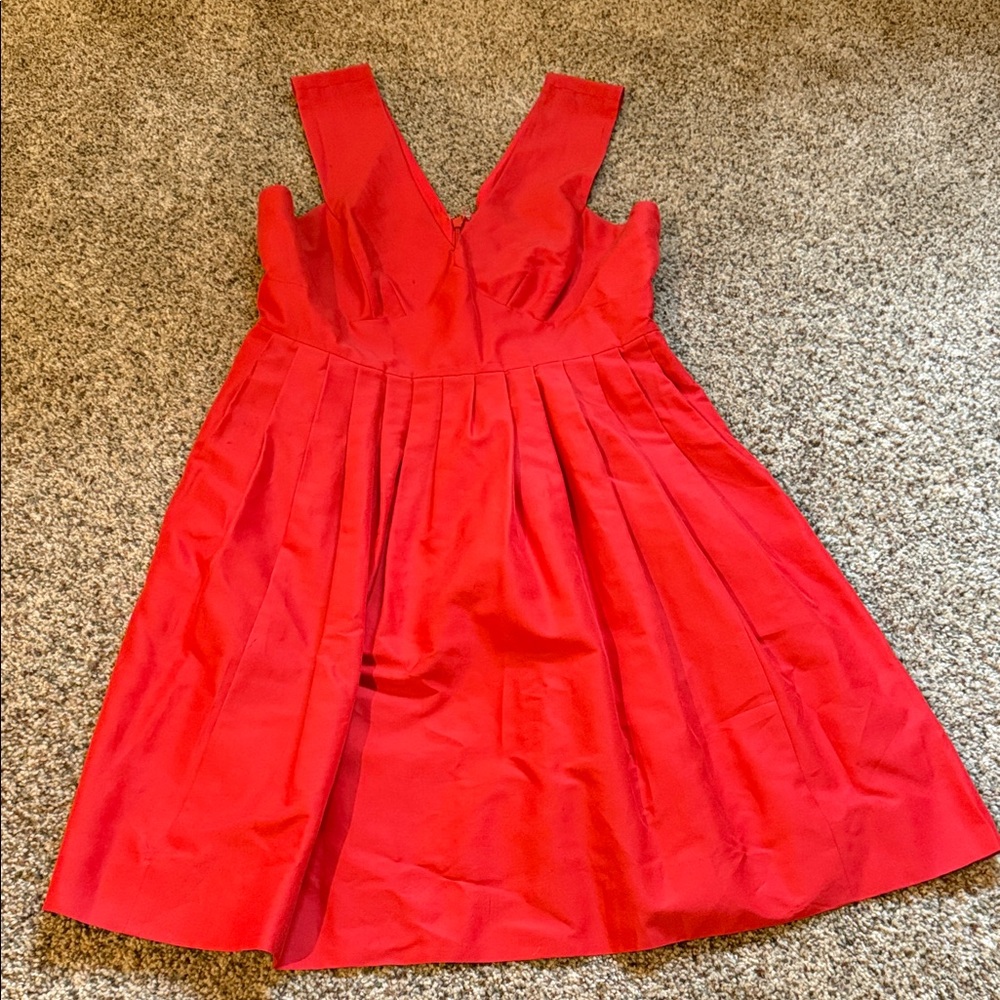 J. Crew Vibrant Red Mini Dress